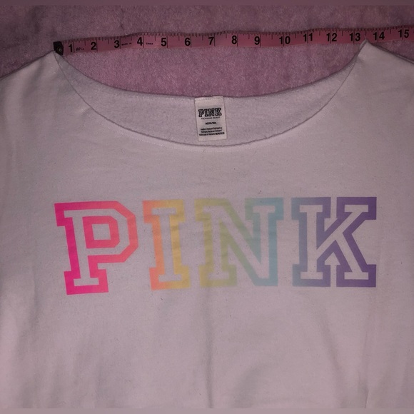 NWOT Victoria’s Secret Off Shoulder Cropped Sweatshirt - Picture 3 of 5